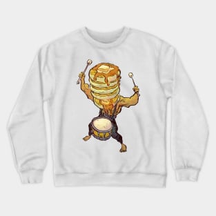 Pancakes on Drums Crewneck Sweatshirt